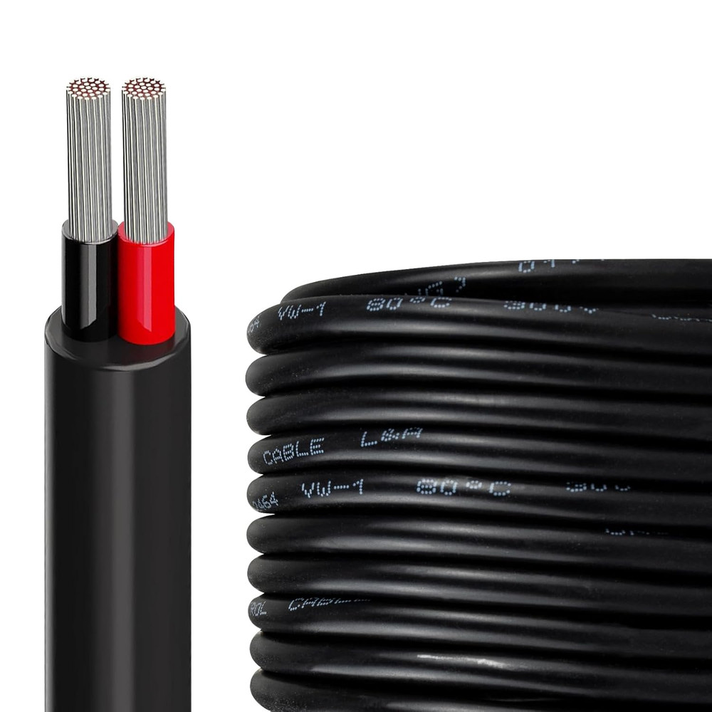 24 Gauge 2 Conductor Electrical Wire 25 FT UL2464 Core Cable 24AWG Electrical Wi