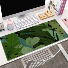 Desk Mat, Large Pad Mouse 31.5L x 11.8W inches, Monstera Leaves