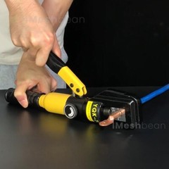 US 10T Hydraulic Crimper Wire Battery Cable Lug Terminal Crimping Tool w/8 Dies