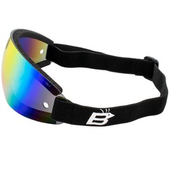 Birdz Eyewear Wing Skydiving Goggles Single Piece ReflecTech Red Mirror Lens