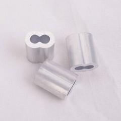 HIGOOD Aluminum Crimping Loop Sleeves Rope for 3/32”,Aluminum Alloy, PK 100