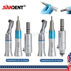 SANDENT Dental Slow Low Speed Handpiece Kit Push/Latch E-type 2/4Holes NSK Style