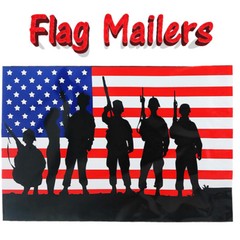 10×13 Patriotic Poly Mailers, Designer Shipping Custom Boutique Flag Envelopes