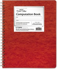 Quad Ruled Blank Book 11.34 x 9.14 Heavyweight 20lb Paper Twin Wire Binding