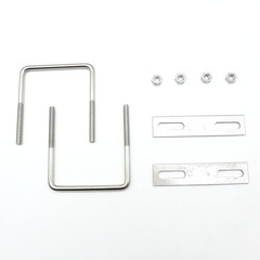 Stainless Steel Square U Bolt Clamp, Square Tube Clamps with Nut and Plate fo…
