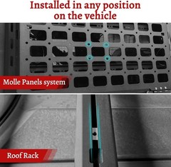 Rubber Grip Tool Holder for Roof Rack and Molle Panels, Fits Multiple Diameters