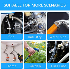 Hose Clamps Assortment Kit Are Used For Home Garden Automotive Connections 24PCS
