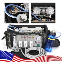 Portable Dental Delivery Unit Bag Air Compressor Suction System 4 Hole BD-401