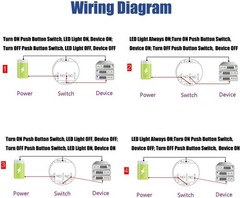 Latching Pushbutton Switch 16mm 5/8″ 12V-24V 5A Power Angel Eye LED Light Met…