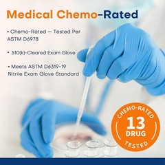 Nitrile Exam Gloves Latex Free Powder Free 100 Count Non Sterile Medical Gloves