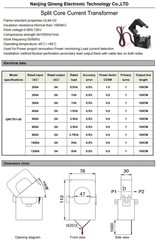 Current Transformer Split Core QNCTK1-50 Clamp CT 800/5A 1000/5A 1200/5A 1500/5A