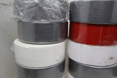 Wholesale Bulk Lot of 23 Rolls 2″ 3″ Tape Various Types & Colors Gray White Red