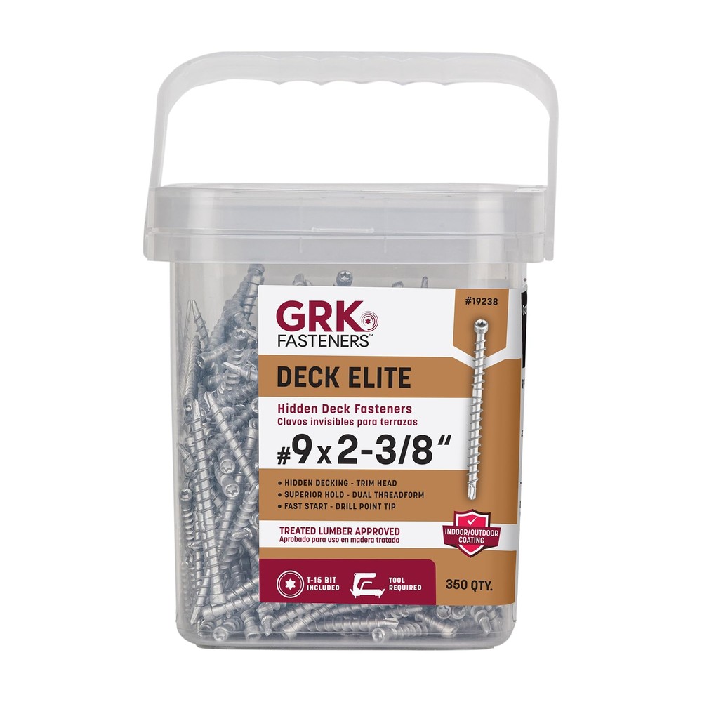 AnglePro Hidden Deck Fastener #9 x 2-3/8 350 Count for Decking Projects