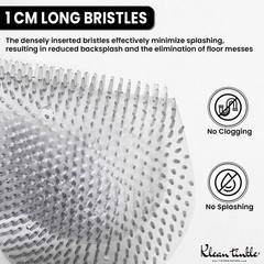 Pack of 3 Clear Triangle Restroom Urinal Mats 6.4″ Unscented Anti-Splash Screens