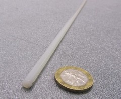 Nylon 6/6 Natural Tint Hex Rod 3/16″ (.188″) Hex x 48″ Length, 2 Units