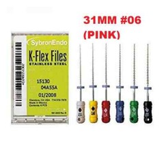 Kerr Sybron Endo Dental 31mm Stainless Steel K-FLEX file 6/box (all sizes)
