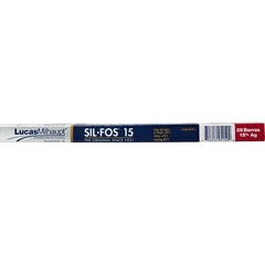 95150 Lucas Milhaupt Sil Fos Silvaloy 15% Silver Solder 28 Rods 1 pound solder