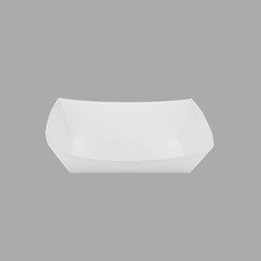 Karat Food Tray (White) – 3.0 lb/Paper Food Tray/Boat Tray for Snack