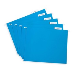 Blue Summit Supplies Hanging File Folders, 25 Reinforced Hang Letter,