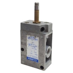 Festo MFH-3-1/4-NPT Solenoid Valve, 3/2-Way, 1/4in NPT, M5, 0.15-0.8MPa