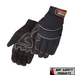 LIBERTY LIGHTNING GEAR ONYX WARRIOR MECHANICS/UTILITY WORK GLOVES 0915BK (S-2XL)