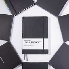 Premium UNDATED Weekly & Monthly Planner (Black)