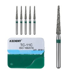 100piezas 20tipos Fresas de diamante medianas dentales FG 1.6 mm Bur BR/TR/TF/EX