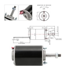 High Torque DC Motor 12 V/24 V Permanent Magnet Motor Mini DC Motor DIY Gener