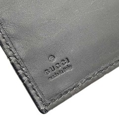 ■Authentic Gucci Shima Line Agenda Leather Planner Cover, Black, 115240. GUCCI