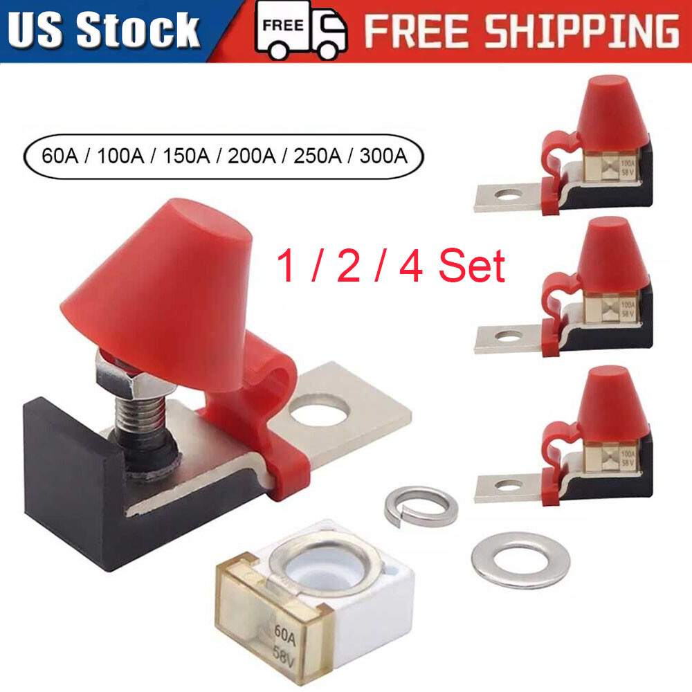1/2/4 set Convenient&Efficient Battery Fuse Terminal Fuse Block Kit for Caravans