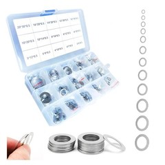 320PCS Flat Washer Assortment Kit M3-M20 304 Stainless Steel Shim Gasket Set