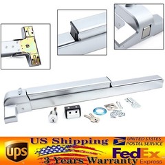 Door Push Bar Panic Exit Device Lock Hardware Latches for 30-36 Inch Single Door