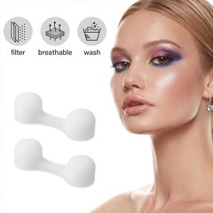 100 Pieces Nose Plug Filter Disposable Nose Dust Filters Sponge Nostril Filte…