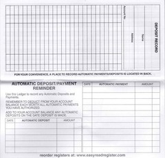24 Check Registers for Personal Use – Easy to Read Checkbook Organizer