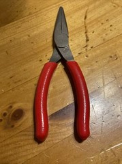 *NEW* Snap On 95ACF Needle Nose Pliers 6” RED Handle Pliers FREE SHIPPING