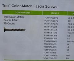 100 TREX FASCIA SYSTEM SCREWS 1 3/4″ SADDLE TREE HOUSE T-20 2″ BIT INCLUDED