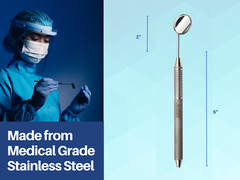 Dental Examination Mirror Kit Tweezers w/ Slip Resistant Surface ARTMAN