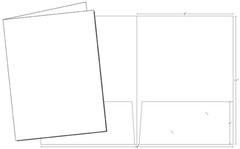 Printed Presentation Folders, 100 Full Color Custom 2-Pocket, Your Logo & Design
