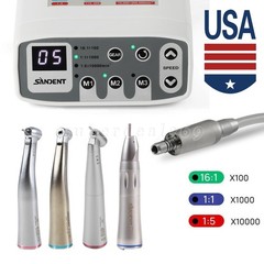 Dental Fiber Optic LED High Speed Turbine Handpiece 4/6Hole Coupling Fit KAVO