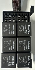 Universal 12V 6-Way Relay Fuse Box 6 Slot ATC/ATO Fuse Pre-Wired Relay Panel