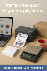500 4×6 Fanfold Direct Thermal Shipping Labels for Zebra and Rollo Printers