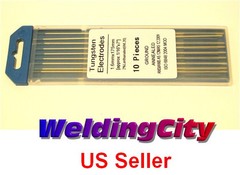 WeldingCity® 10-pk TIG Welding Tungsten Electrode 2% Lanthanated Blue 1/16×7″ US