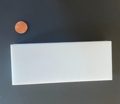 PTFE Virgin Sheet 1.000″ Thickness 2.250″ Width 5.750″ Length- See Description