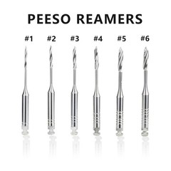 32mm Dental Endo Pesso Reamers Drills Fresa de conducto radicular 1-6# 6Pc/Pk