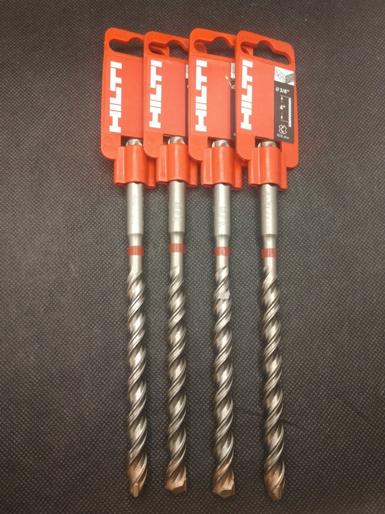 4 EA HILTI TE-C 3/8″ x 6″ drill bits 385076