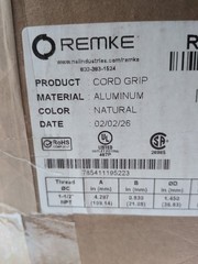 Remke RSR-9522 Cord Grip, alum, 90 deg, 1-1/2″ cable range 1.250 – 1.375