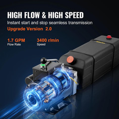 Hydraulic Pump 2950 PSI 60HZ Hydraulic Power Unit 3 HP 220V Hydraulic Power Pack