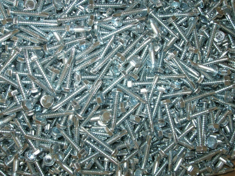 600 #12 X 1-1/2, #12 X 2, #14 X 2 Indented Hex Washer Head Tek Screw Assortment