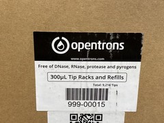 (9216/Cs) OPENTRONS OT-2 300uL PP Pipet Tips 16Rks 80Refills 999-00015