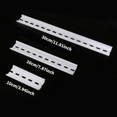 GEYA 35mm Width Din Rail 10cm 15cm 20cm 30cm Aluminum Alloy Slotted Rail Length